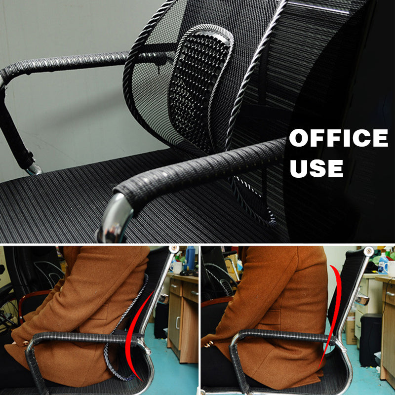 2pcs Mesh Lumbar Back Support Cushions