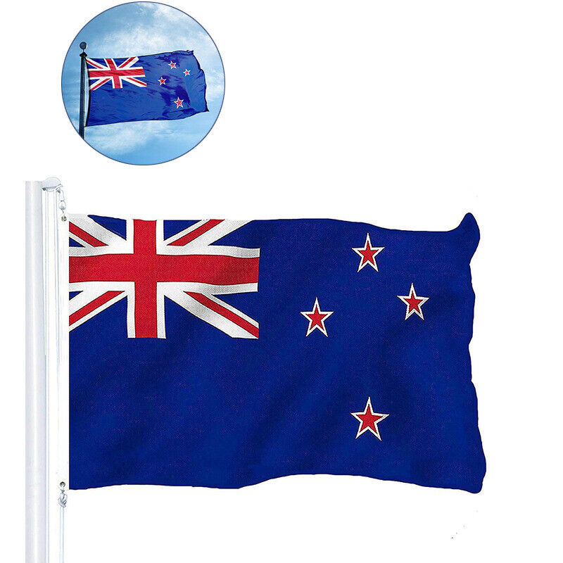 NZ Flag 90x150cm Polyester with Metal Grommets