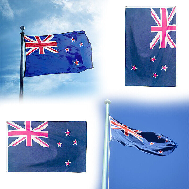 NZ Flag 90x150cm Polyester with Metal Grommets