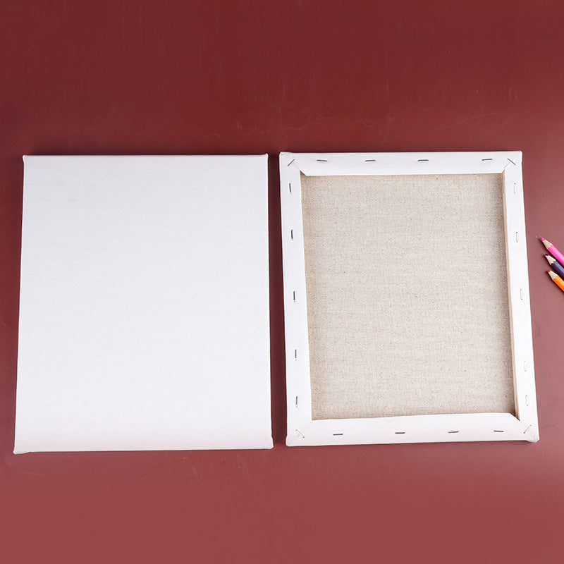 5 Pcs Blank Stretched Canvas Cotton Triple Gesso Primed Acid-Free