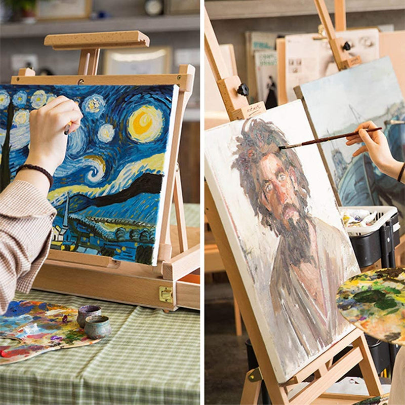 5 Pcs Blank Stretched Canvas Cotton Triple Gesso Primed Acid-Free