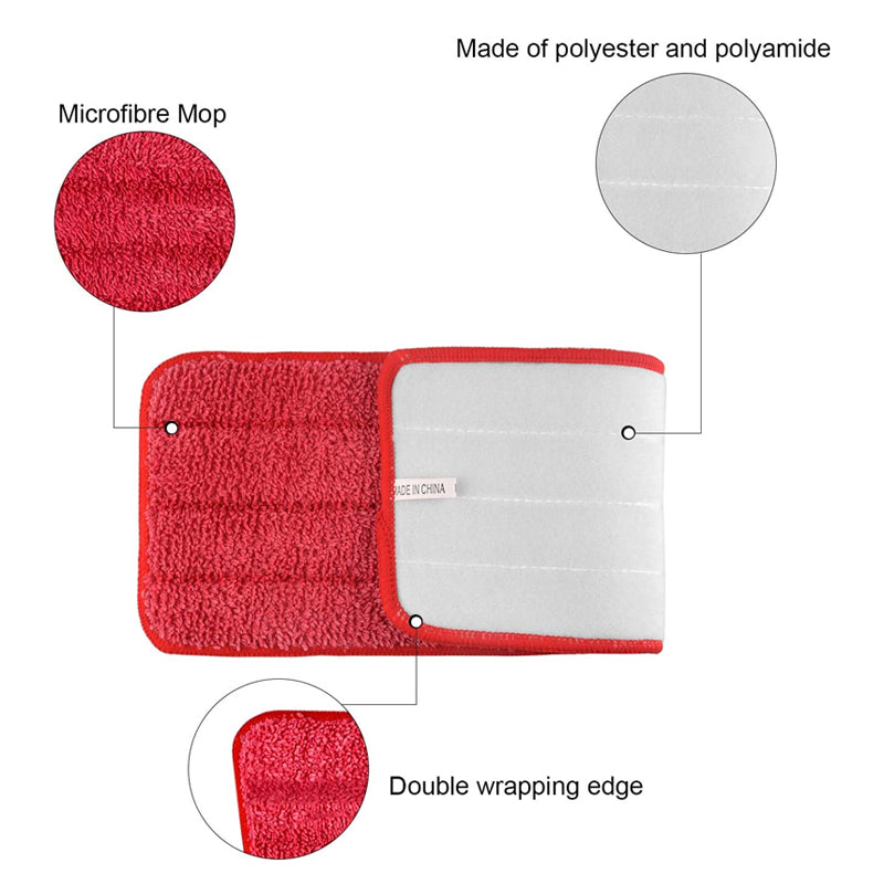 Mop Head Refill Microfiber Floor Cleaning Pads Washable