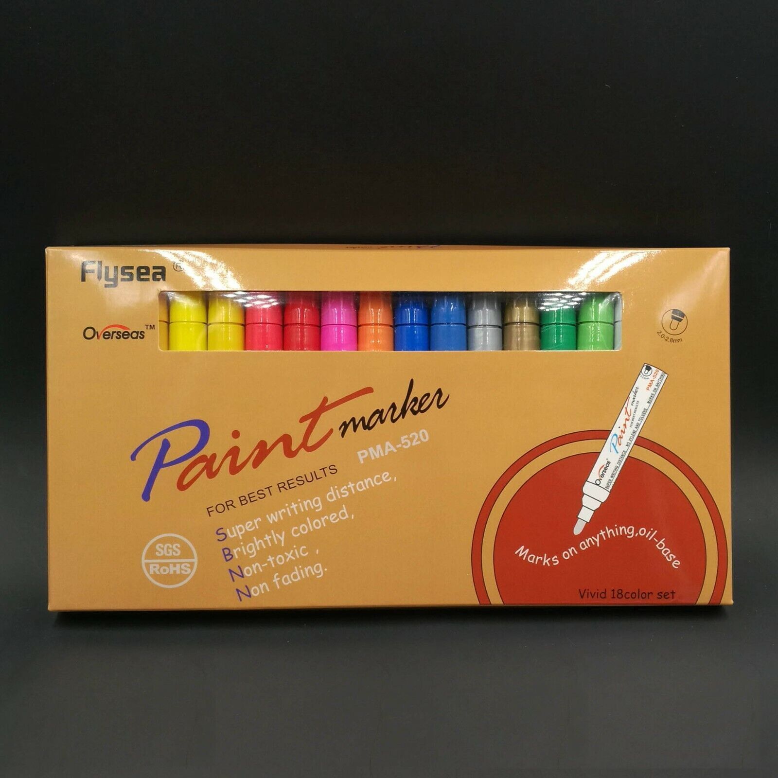 Paint Marker Pen Oil-Based Permanent for Tyre Glass Rubber