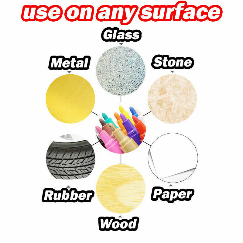 Paint Marker Pen Oil-Based Permanent for Tyre Glass Rubber