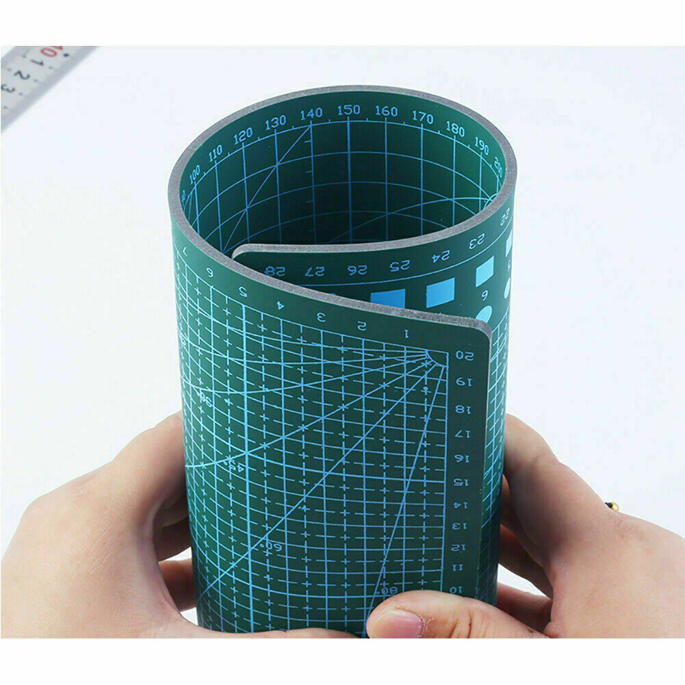 5 Sizes PVC Cutting Mat Self Healing Green Grid Junesix