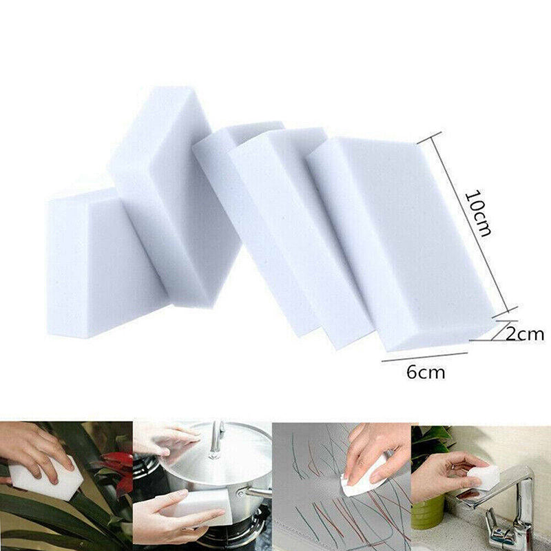 200 Pcs Nano Magic Sponge Eraser White Melamine Cleaning Pads