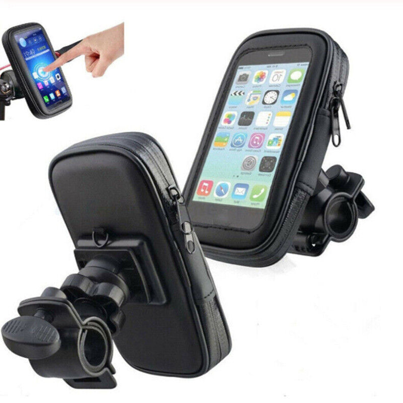 Bike Phone Holder Waterproof Case with Handlebar Mount