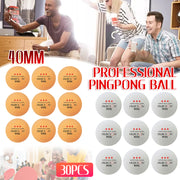 30pcs 3-Star Table Tennis Balls 40mm for Training