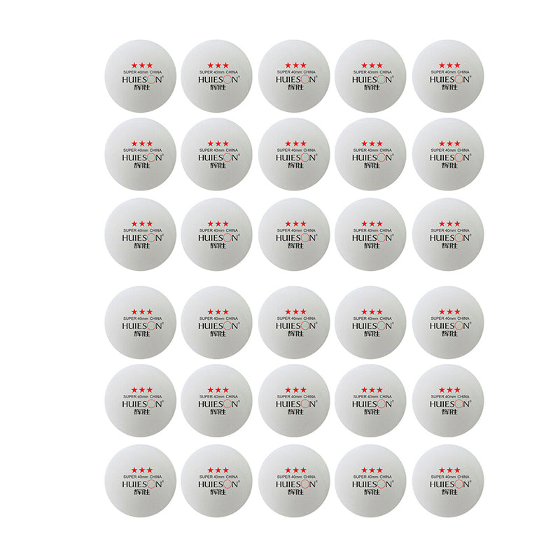 30pcs 3-Star Table Tennis Balls 40mm for Training