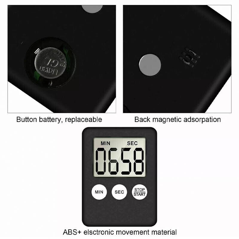 Magnetic Kitchen LCD Timer with Countdown Function