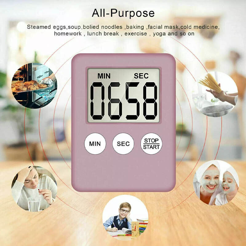 Magnetic Kitchen LCD Timer with Countdown Function