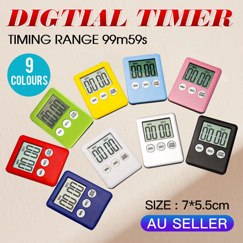 Magnetic Kitchen LCD Timer with Countdown Function