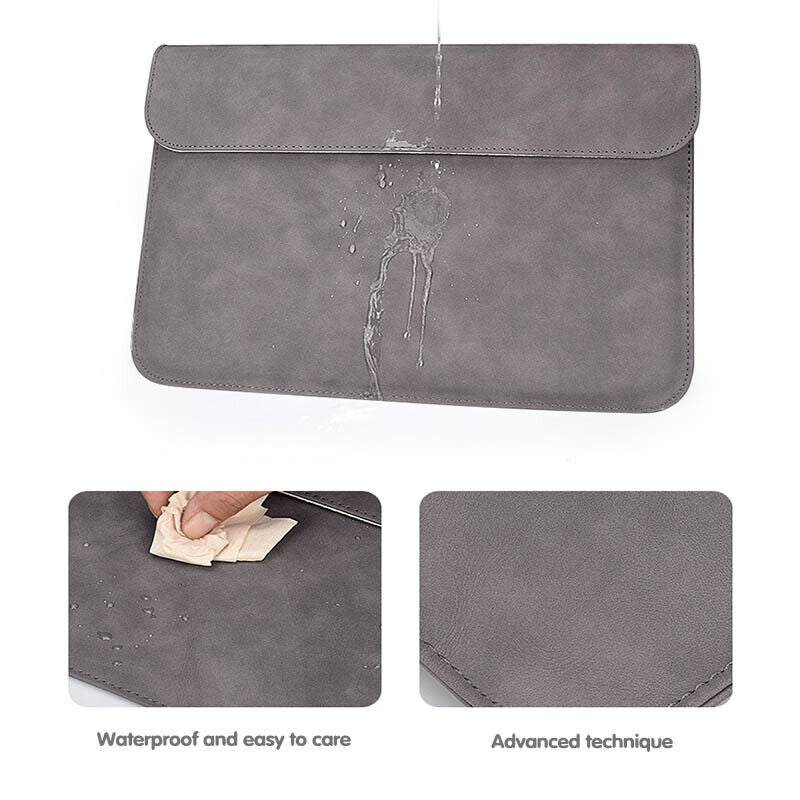 PU Leather Laptop Sleeve with Magnetic Closure for 13"–15.4" Devices