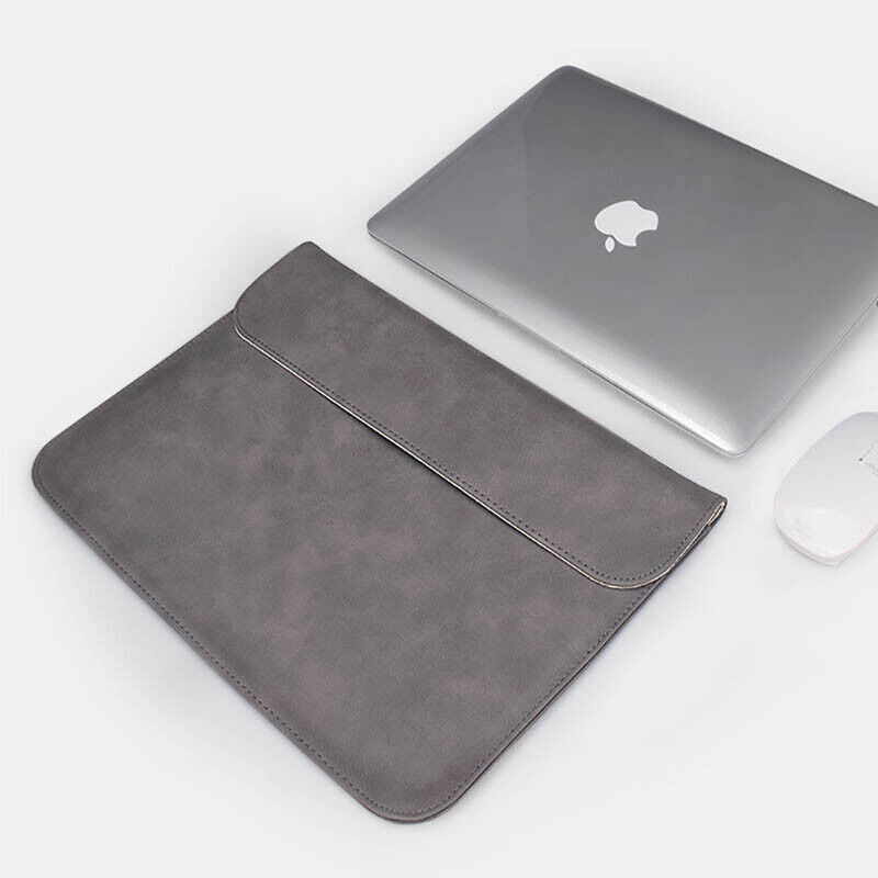 PU Leather Laptop Sleeve with Magnetic Closure for 13"–15.4" Devices