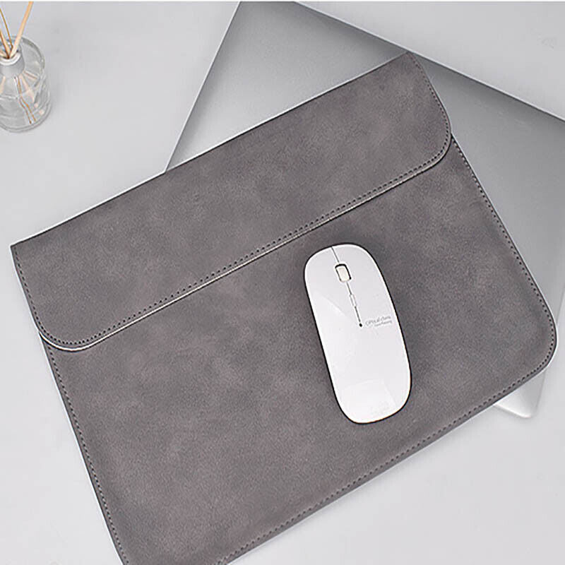 PU Leather Laptop Sleeve with Magnetic Closure for 13"–15.4" Devices