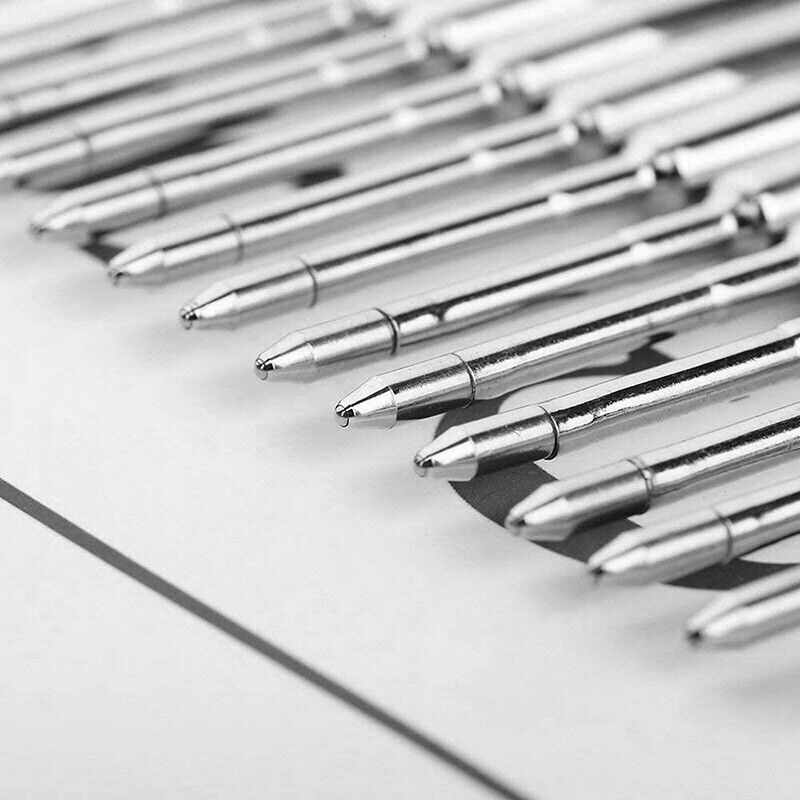 10 Pcs Black Ballpoint Pen Refills Medium Point