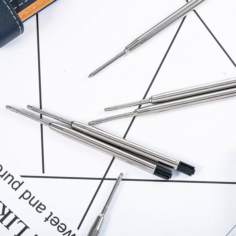 10 Pcs Black Ballpoint Pen Refills Medium Point