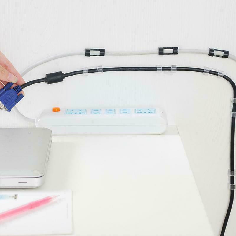 Self-Adhesive Cable Clips Cord Organizer 20-60 Pcs