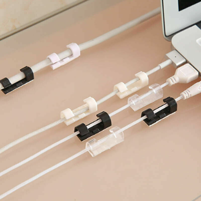 Self-Adhesive Cable Clips Cord Organizer 20-60 Pcs