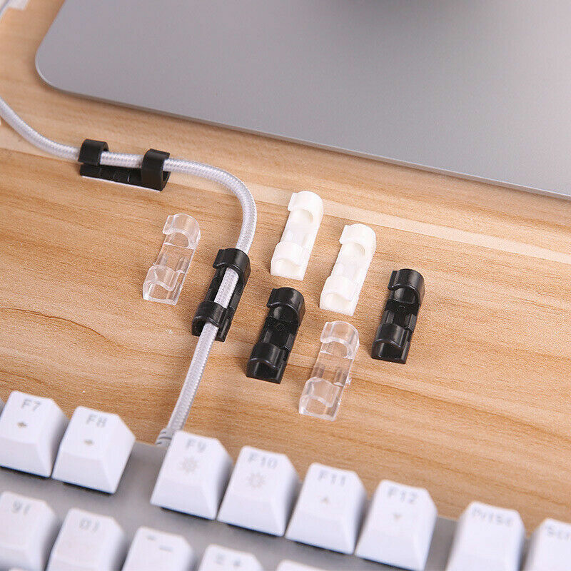 Self-Adhesive Cable Clips Cord Organizer 20-60 Pcs