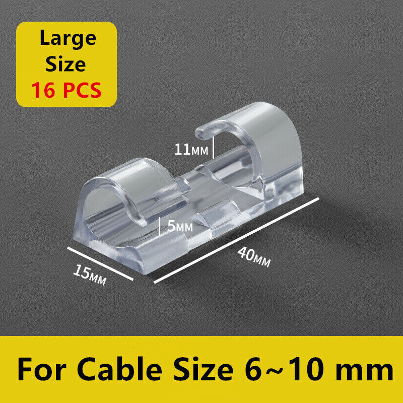 Self-Adhesive Cable Clips Cord Organizer 20-60 Pcs