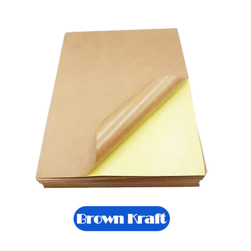 Self Adhesive Label Paper Sheets 105GSM Matte or Glossy