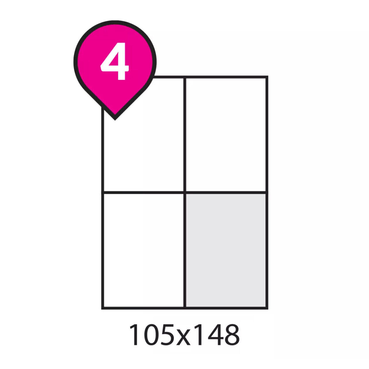 A4 Self Adhesive Sticker Paper Sheet Label Laser Inkjet Print Mailing Address