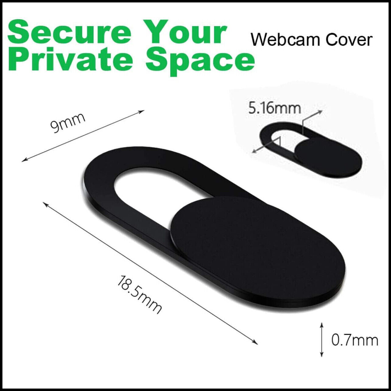 3pcs Ultra-Thin Webcam Cover Slide for Laptop