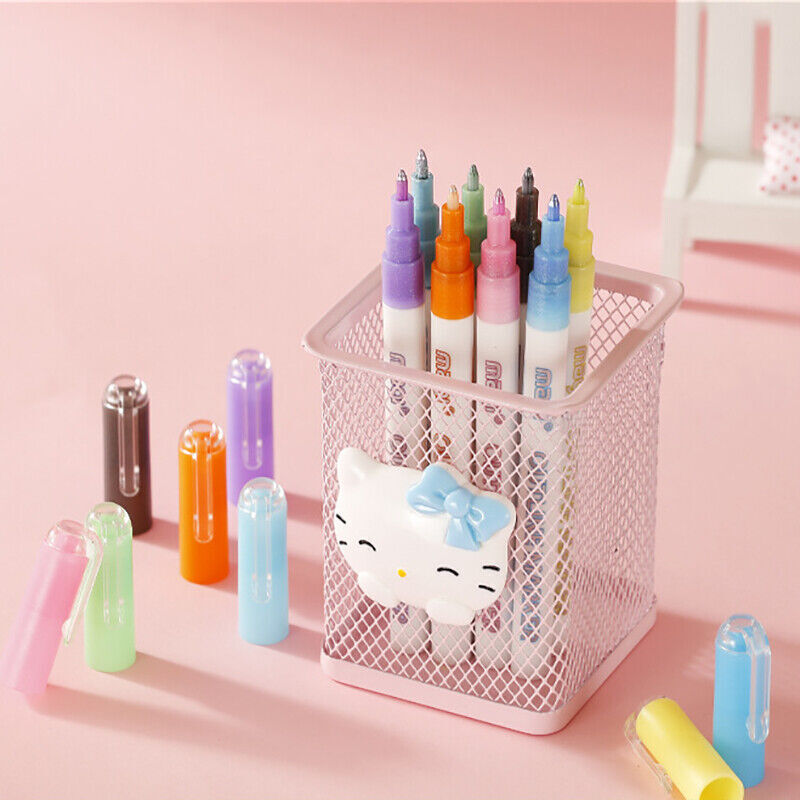 8PCS Multicolored Super Squiggles Outline Marker Pen Set