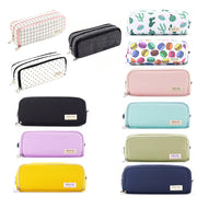 Zipper Pencil Case Large Capacity Foldable with Pockets