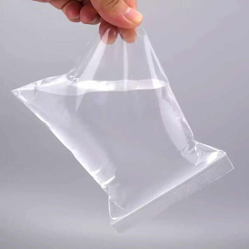 100μm Bulk Clear PE Zip Bags Resealable Storage Pack