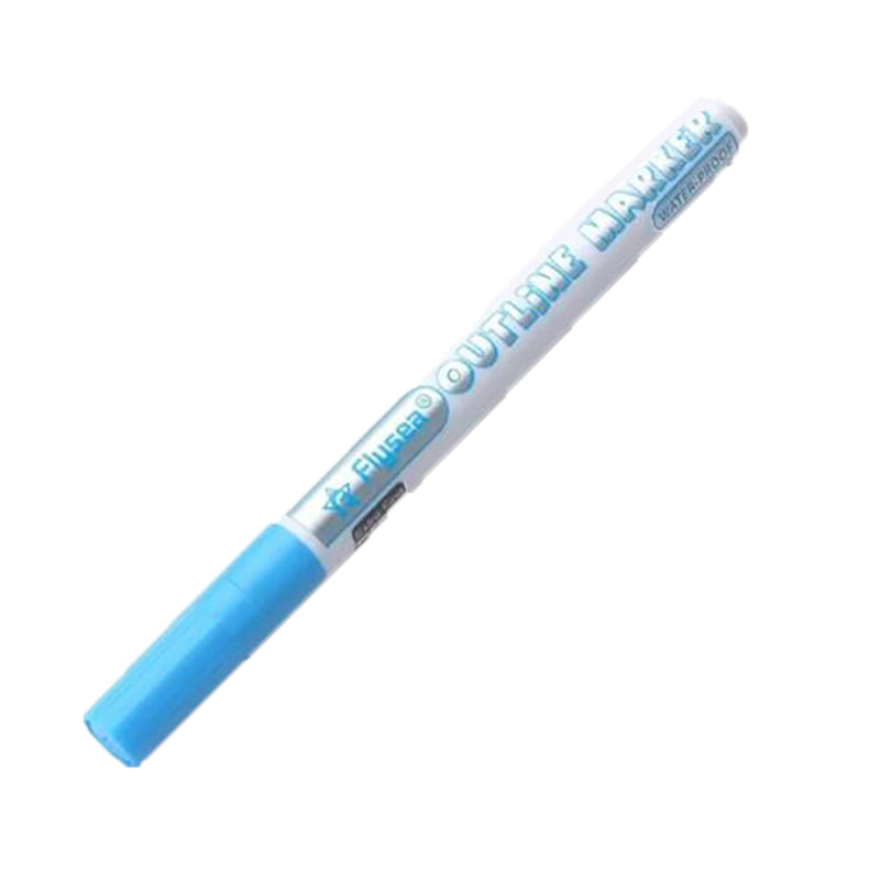 12 Colours Double Line Outline Marker Pens Water-Based