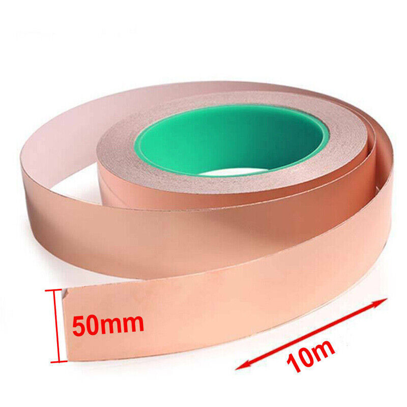 Double-Sided Copper Foil Tape 50mm x 10m Conductive EMI