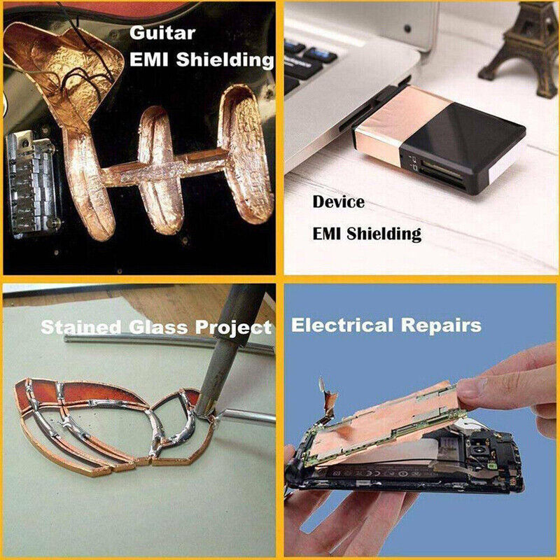 Double-Sided Copper Foil Tape 50mm x 10m Conductive EMI