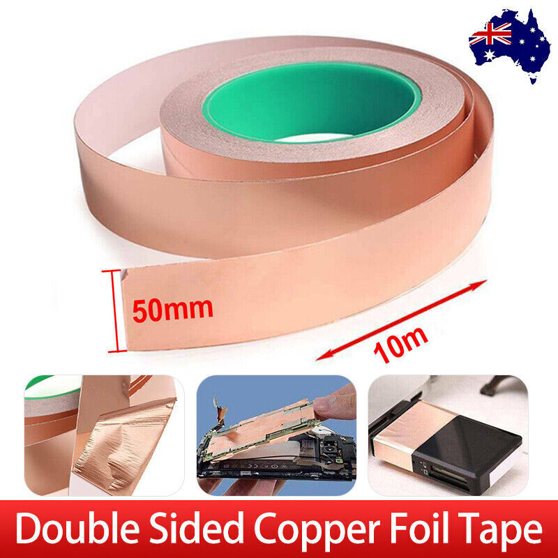 Double-Sided Copper Foil Tape 50mm x 10m Conductive EMI