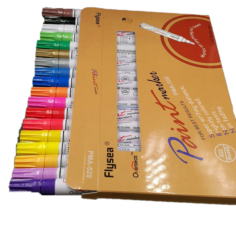 Paint Marker Pen Oil-Based Permanent for Tyre Glass Rubber