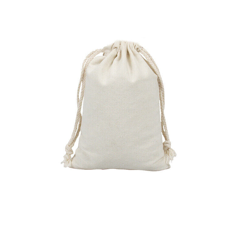 Canvas Drawstring Bags in Bulk Calico Cotton