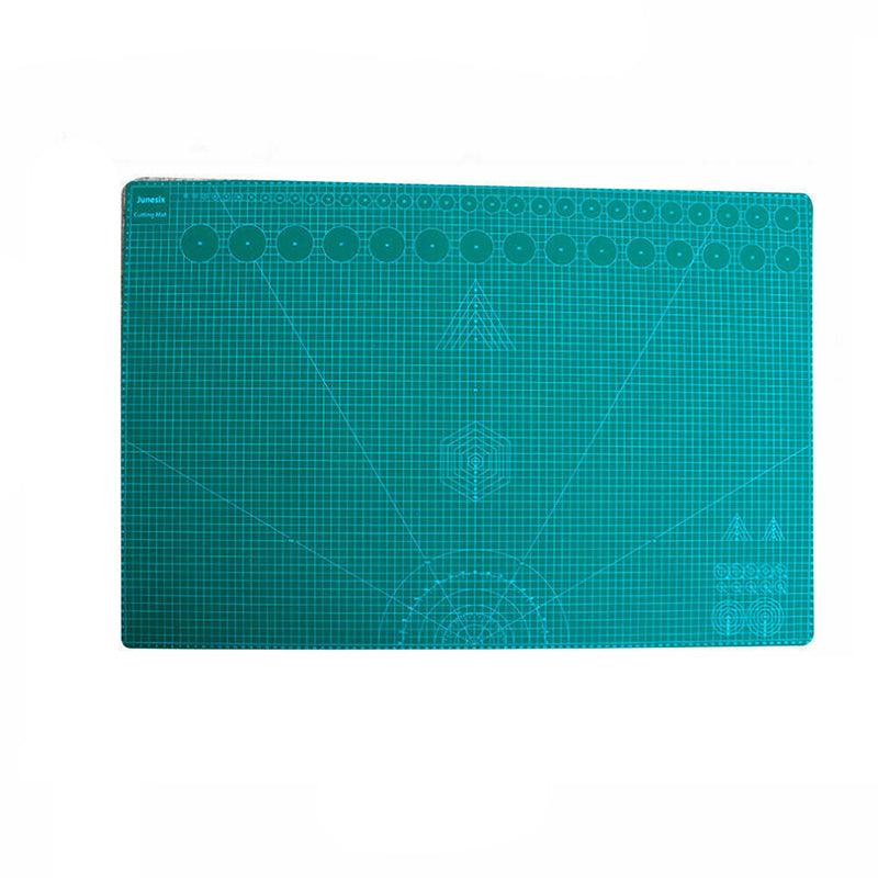 5 Sizes PVC Cutting Mat Self Healing Green Grid Junesix