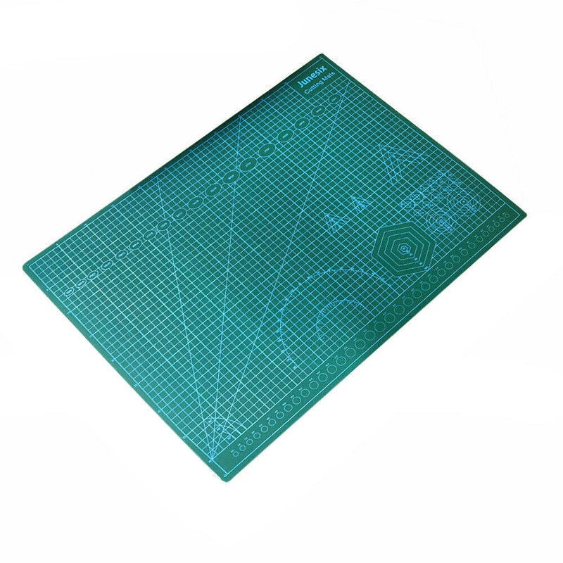 5 Sizes PVC Cutting Mat Self Healing Green Grid Junesix