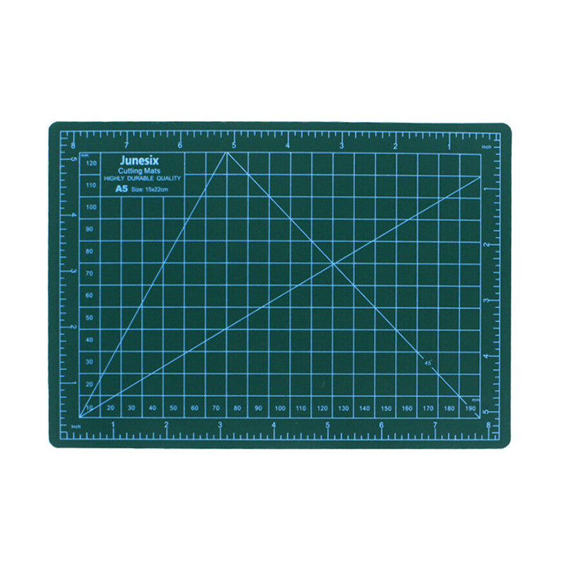 5 Sizes PVC Cutting Mat Self Healing Green Grid Junesix