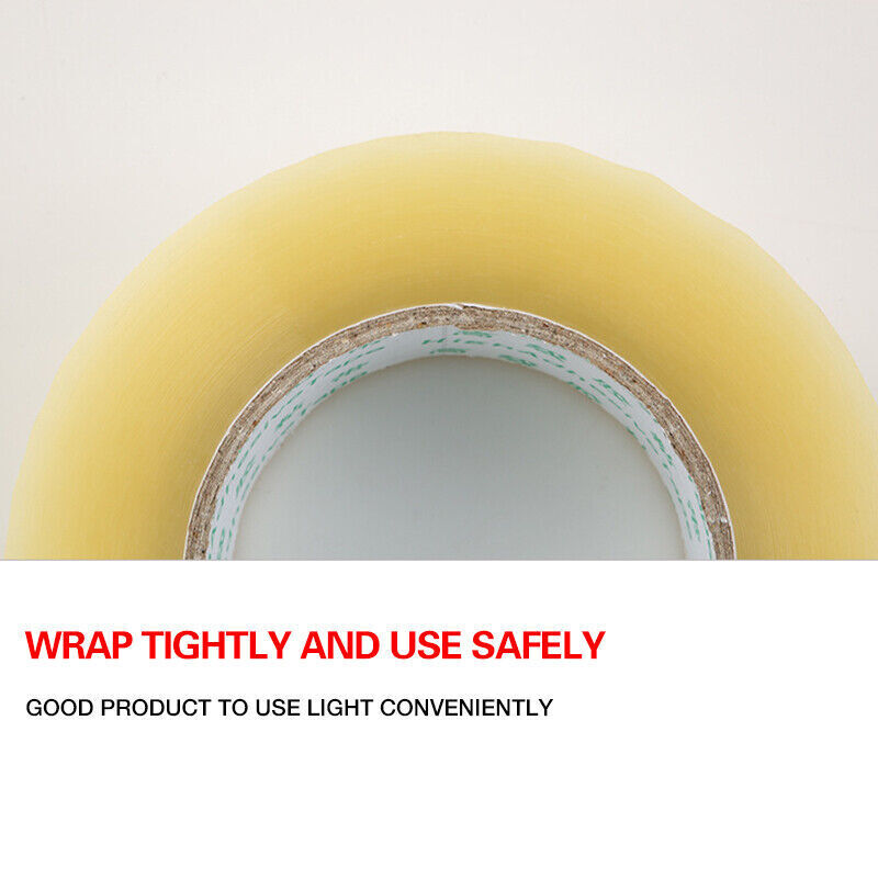 6–48 Rolls Clear Packing Tape 48mm x 100m Strong Hold