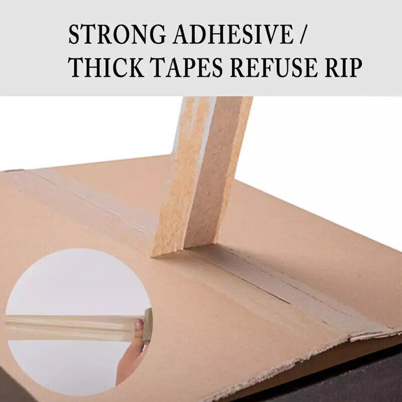 6–48 Rolls Clear Packing Tape 48mm x 100m Strong Hold