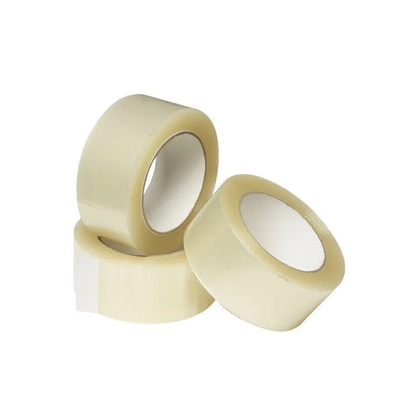 6–48 Rolls Clear Packing Tape 48mm x 100m Strong Hold