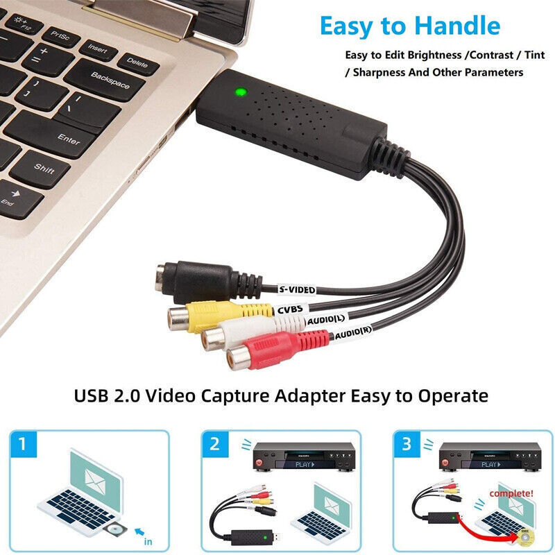 USB Video Grabber Capture Card VHS to Digital