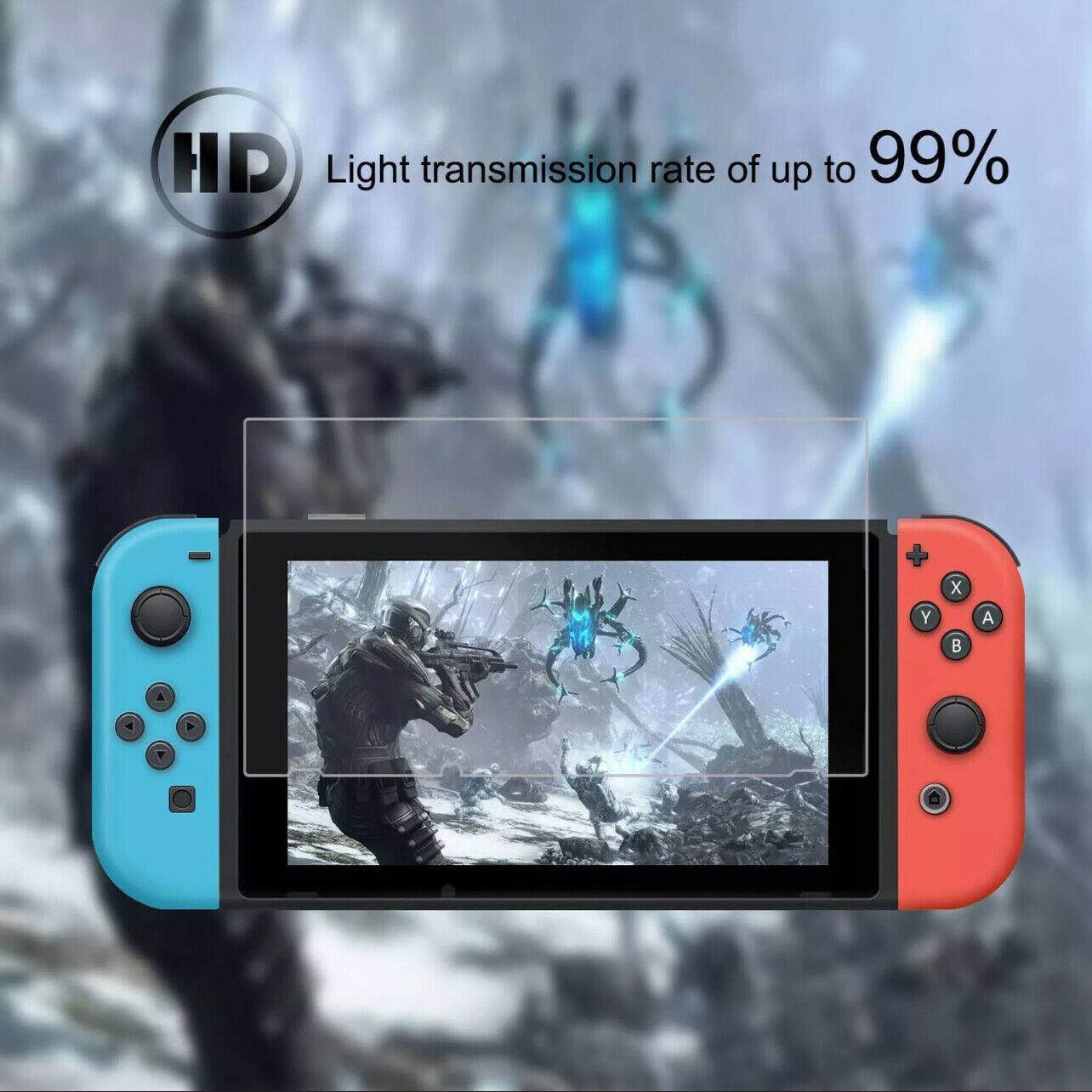 2 Pcs Nintendo Switch Screen Protector 9H Tempered
