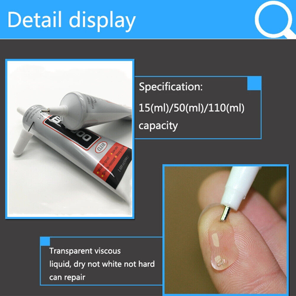 Rhinestone Glue Multi-purpose B-7000 Adhesive Jewelry Nails Glass Phone