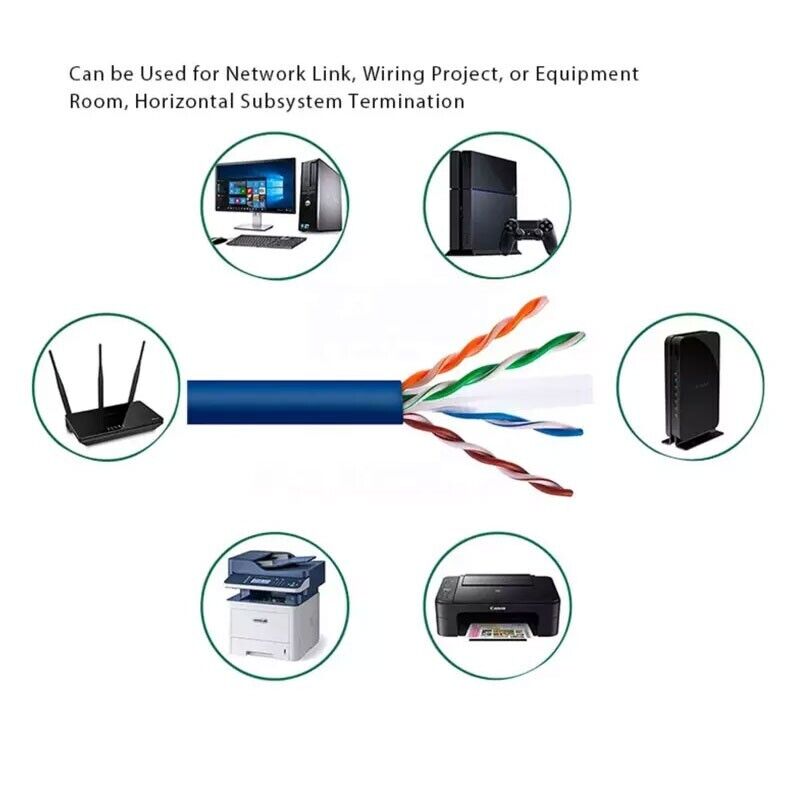 Ethernet LAN Cable CAT6 1000Mbps 10M to 50M