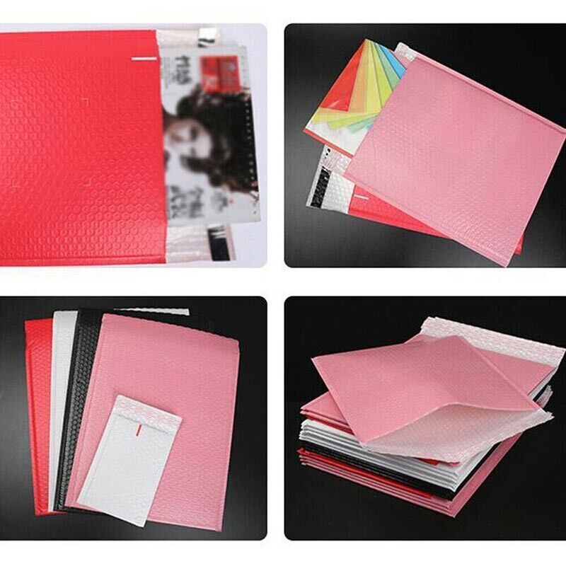 50 Pcs Poly Bubble Mailer Envelopes Pink Padded Bags