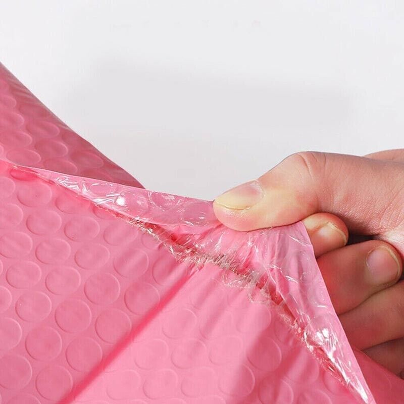 50 Pcs Poly Bubble Mailer Envelopes Pink Padded Bags
