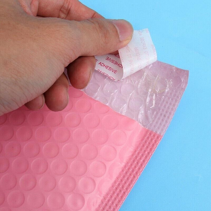 50 Pcs Poly Bubble Mailer Envelopes Pink Padded Bags